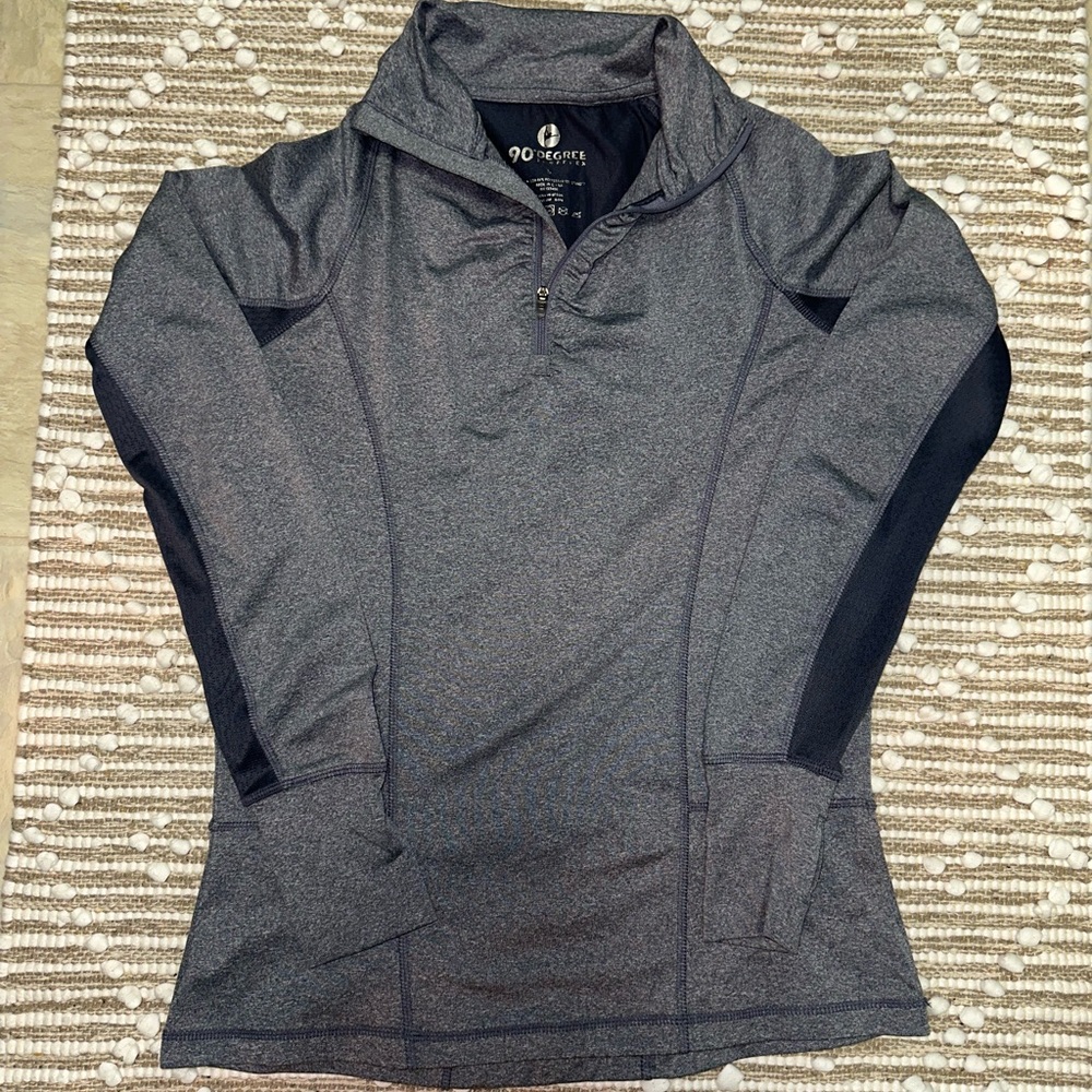 Grey Athletic Quarter Zip